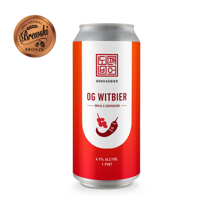 Dokkaebier OG Witbier retail can artwork