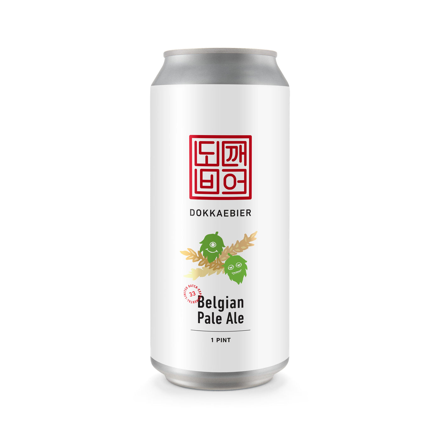 Dokkaebier Belgian Pale Ale Batch 33 experimental can artwork