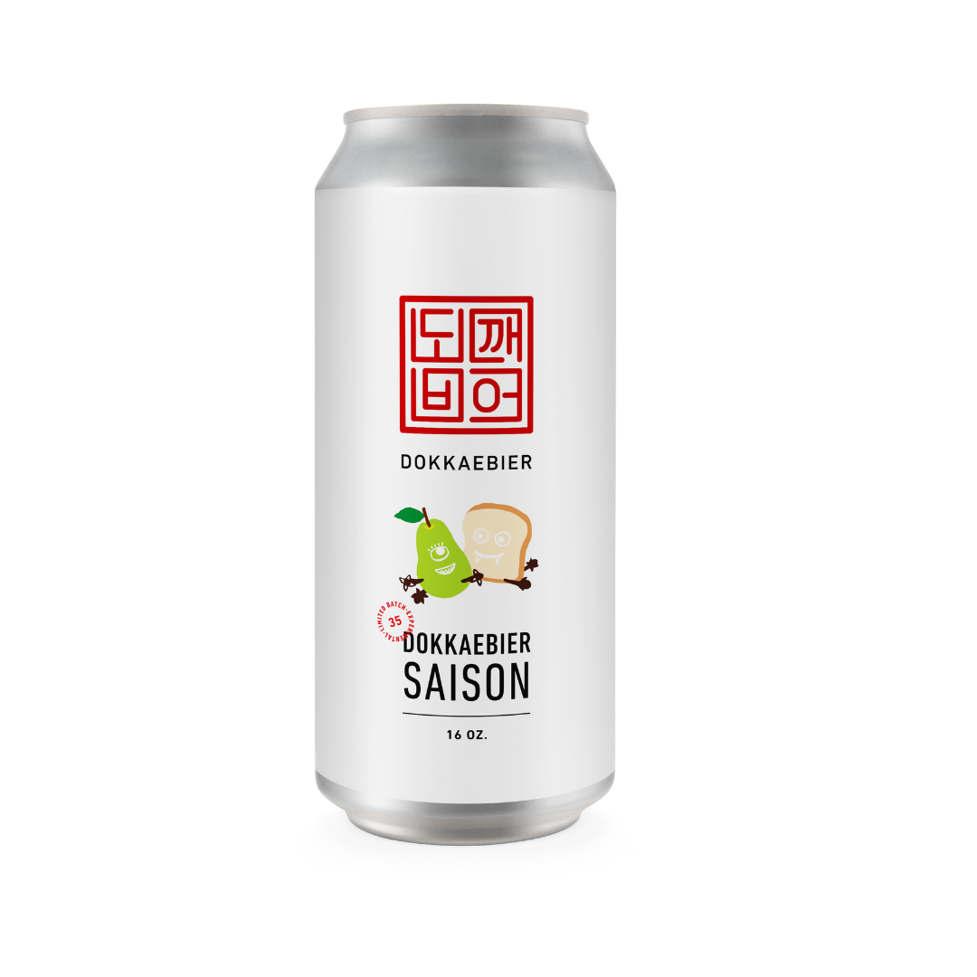 Dokkaebier Saison batch 35 label artwork