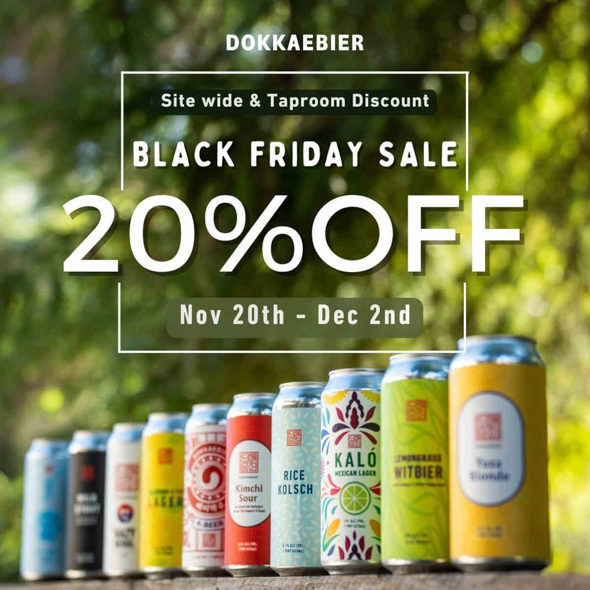 Black Friday Sale at Dokkaebier!