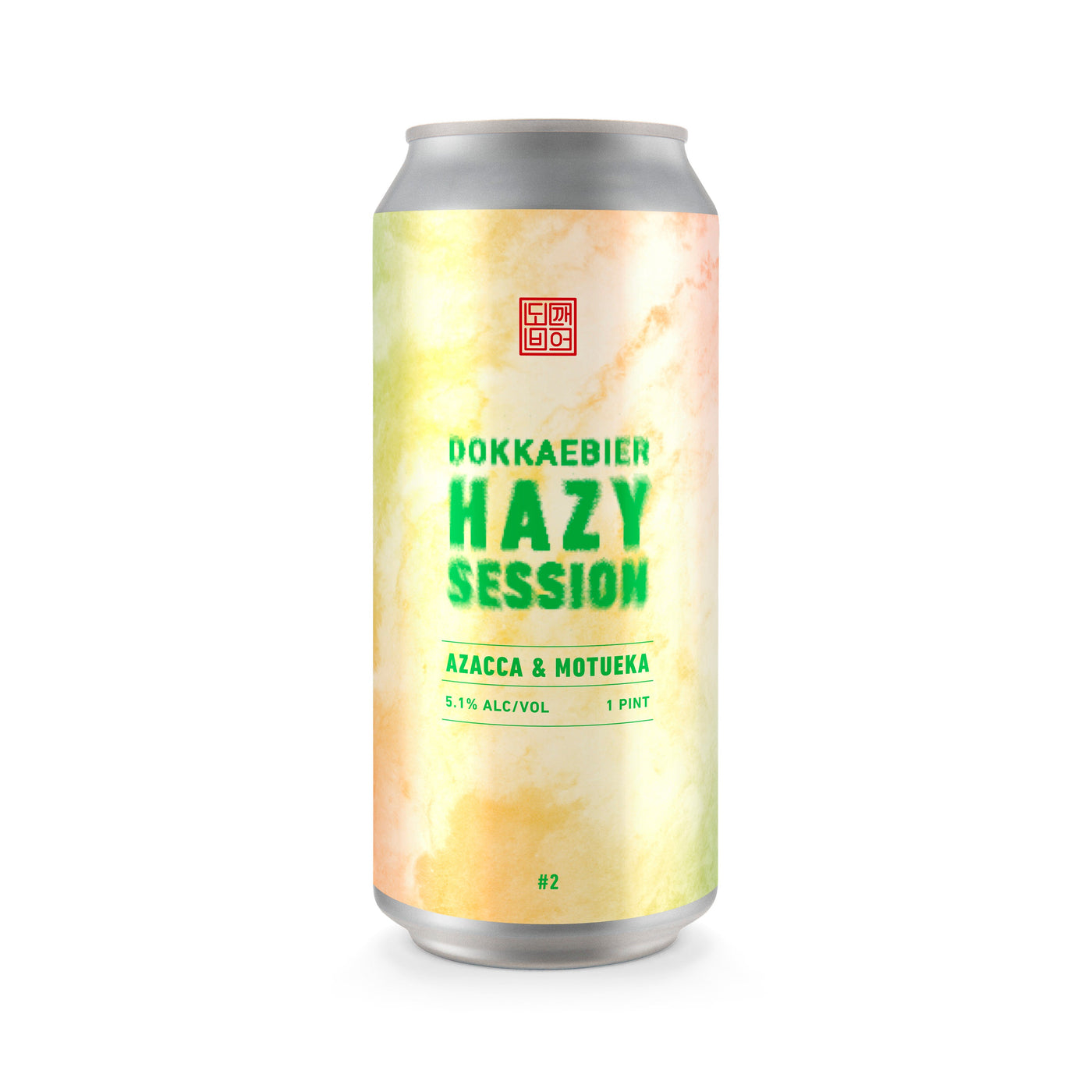 Dokkaebier Hazy Session with Azacca & Motueka can artwork