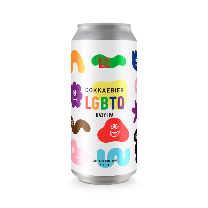 Dokkaebier LGBTQ+ Hazy IPA can artwork