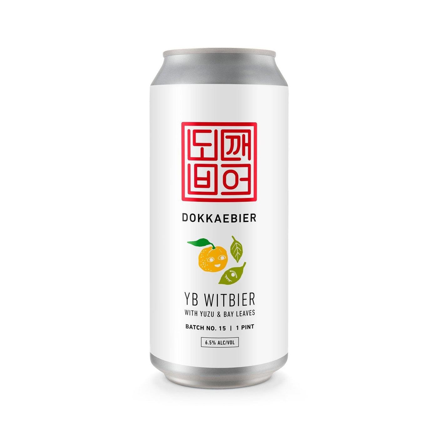 Dokkaebier Yuzu and Bay Leaf Witbier can artwork