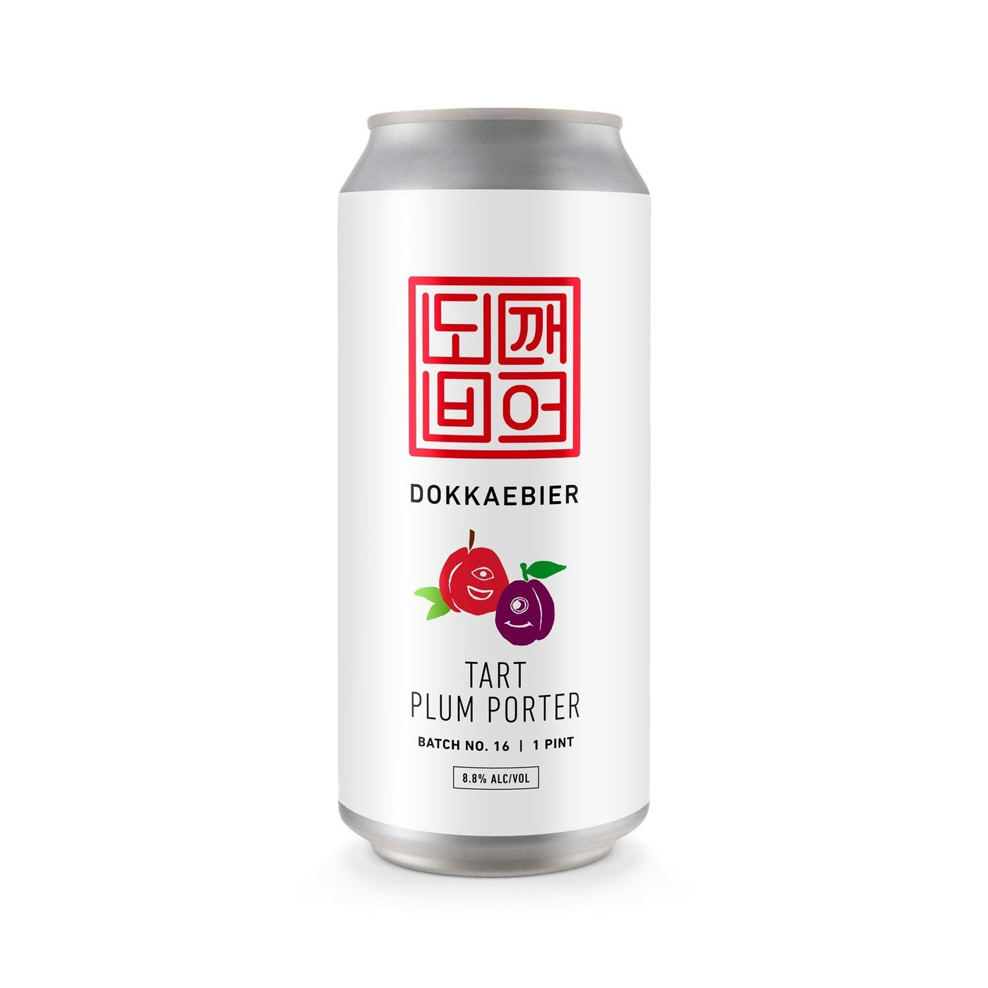 Dokkaebier Tart Plum Porter can artwork