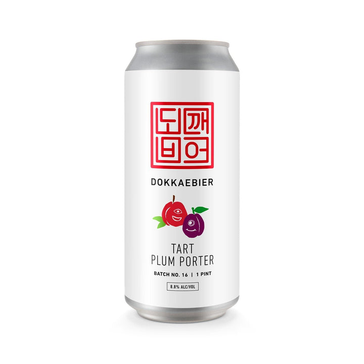 Dokkaebier Tart Plum Porter can artwork