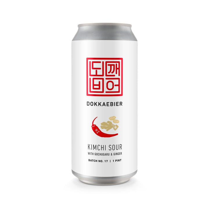 Dokkaebier Kimchi Sour (Gochugaru & Ginger) Batch 17 experimental can artwork