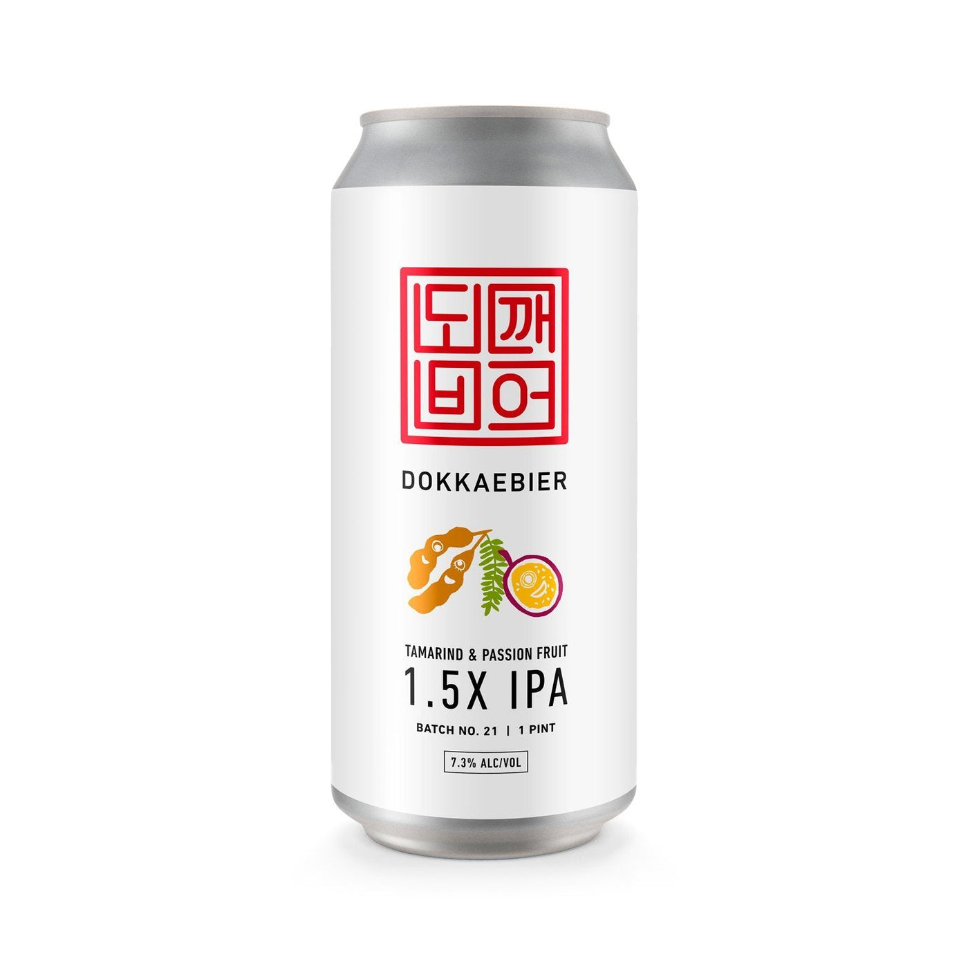 Dokkaebier 1.5X IPA batch 21 can artwork