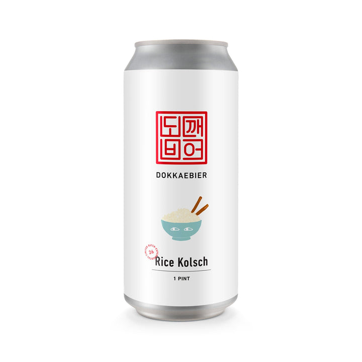 Dokkaebier Rice Kolsch Batch 26 experimental can artwork