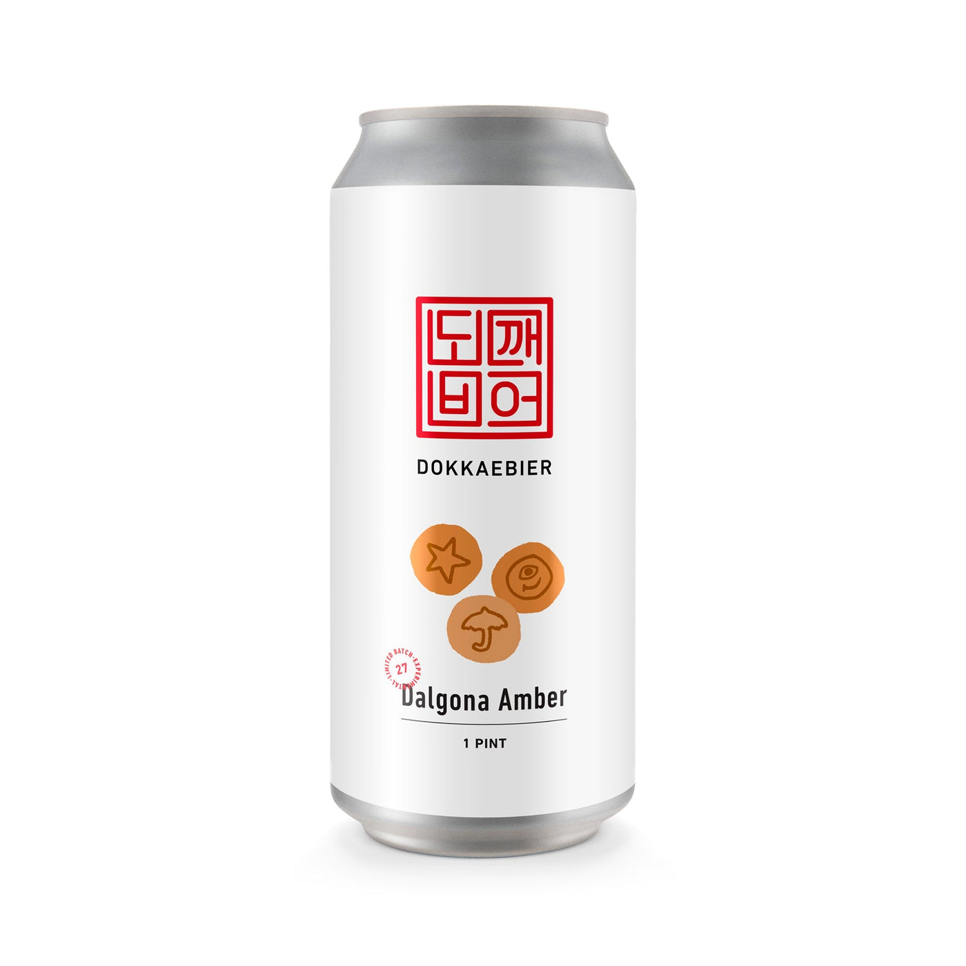 Dokkaebier Dalgona Amber Batch 27 experimental can artwork