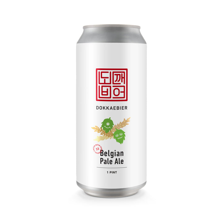 Dokkaebier Belgian Pale Ale Batch 33 experimental can artwork