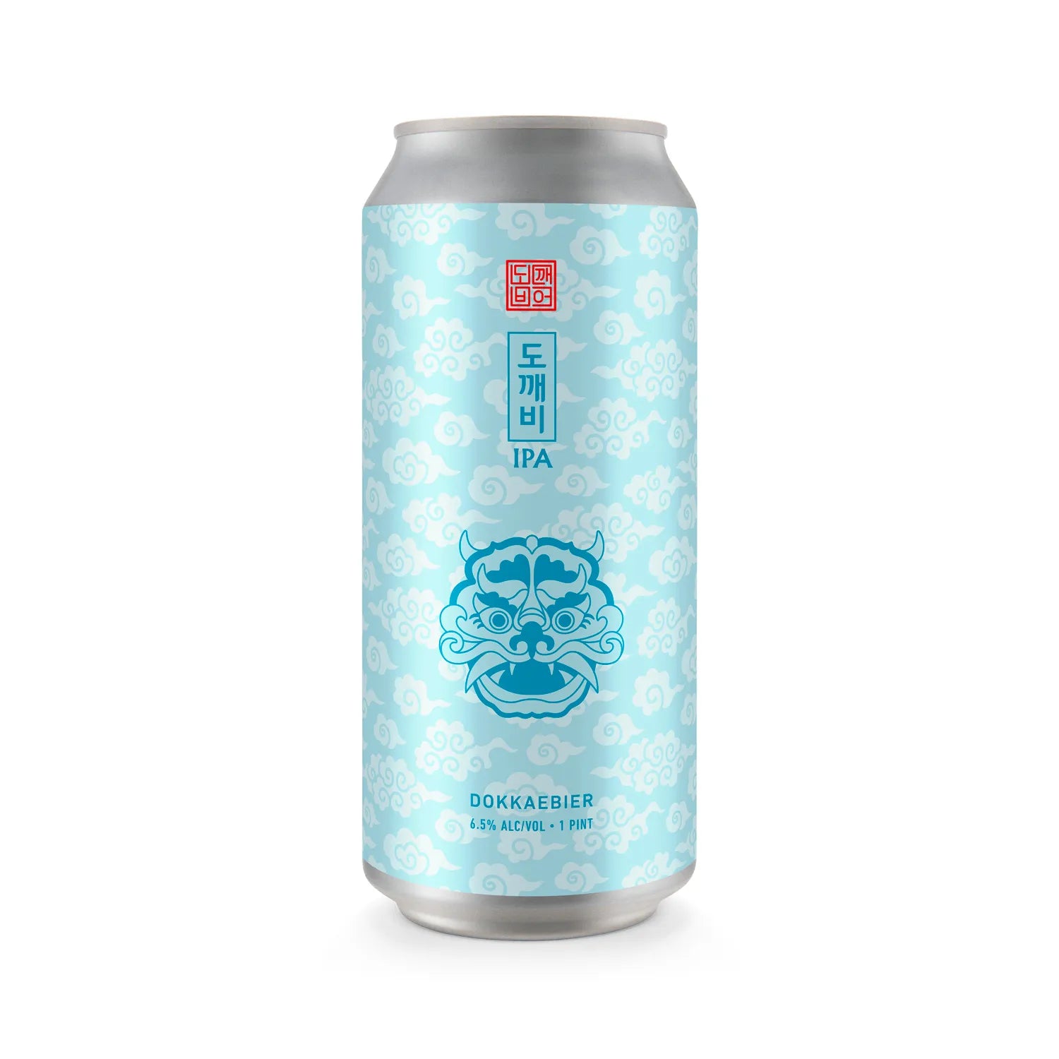 Dokkaebi IPA beer can, hoppy Korean-inspired craft India Pale Ale by Dokkaebier