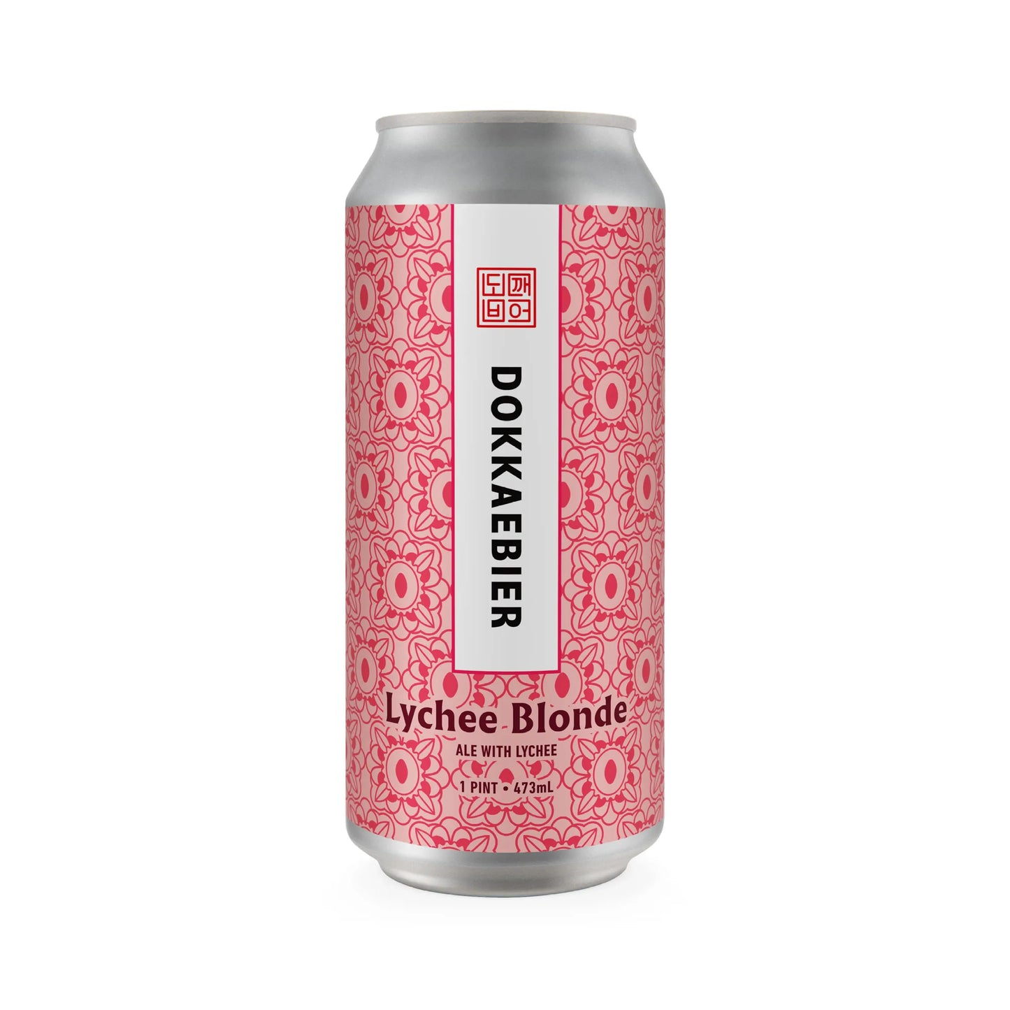 Lychee Blonde Ale beer can, refreshing fruit-infused craft ale with lychee flavor